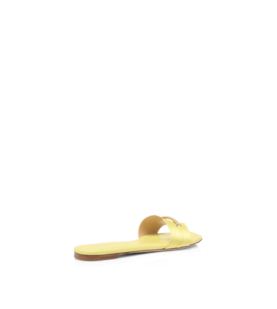 TOM FORD  CANARY YELLOW SATIN JULIANNE SLIDE