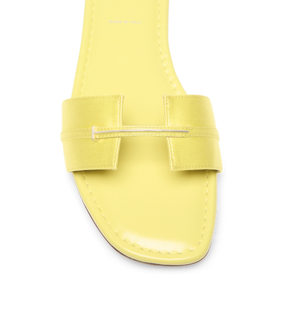 TOM FORD  CANARY YELLOW SATIN JULIANNE SLIDE
