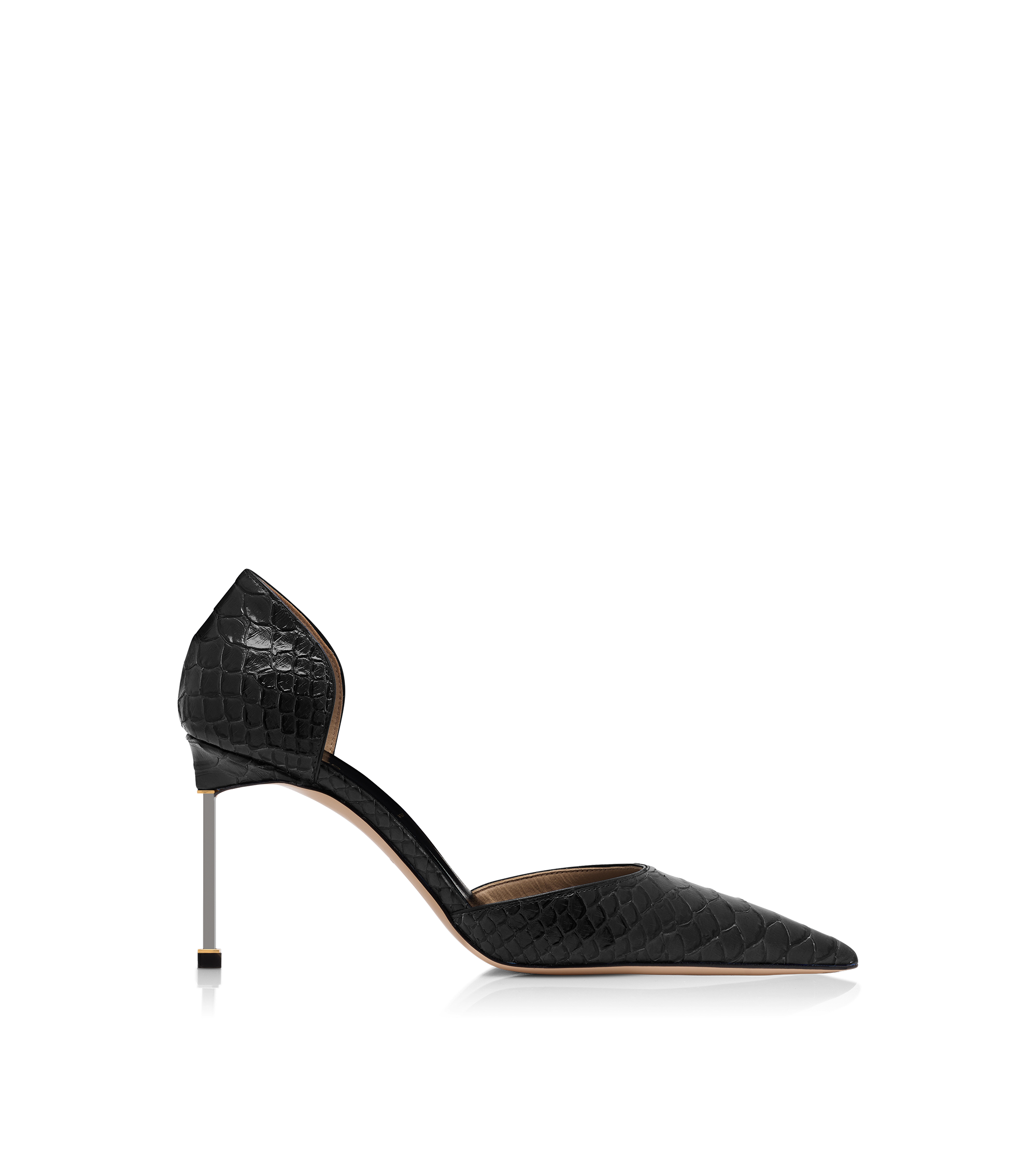 SEMI SHINY PRINTED PYTHON SPIRE D'ORSAY PUMP