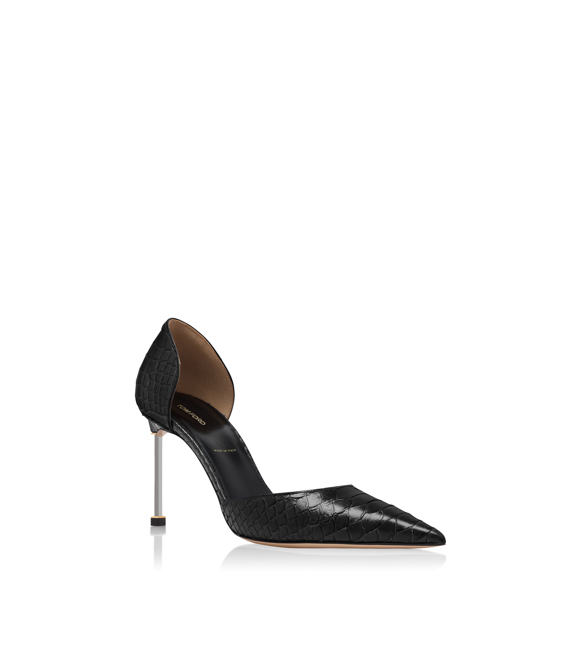 SEMI SHINY PRINTED PYTHON SPIRE D'ORSAY PUMP