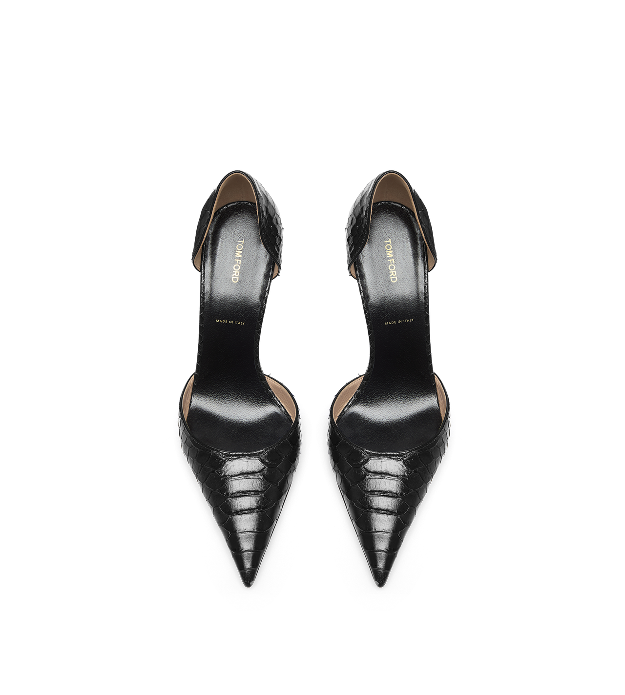 SEMI SHINY PRINTED PYTHON SPIRE D'ORSAY PUMP image number 3