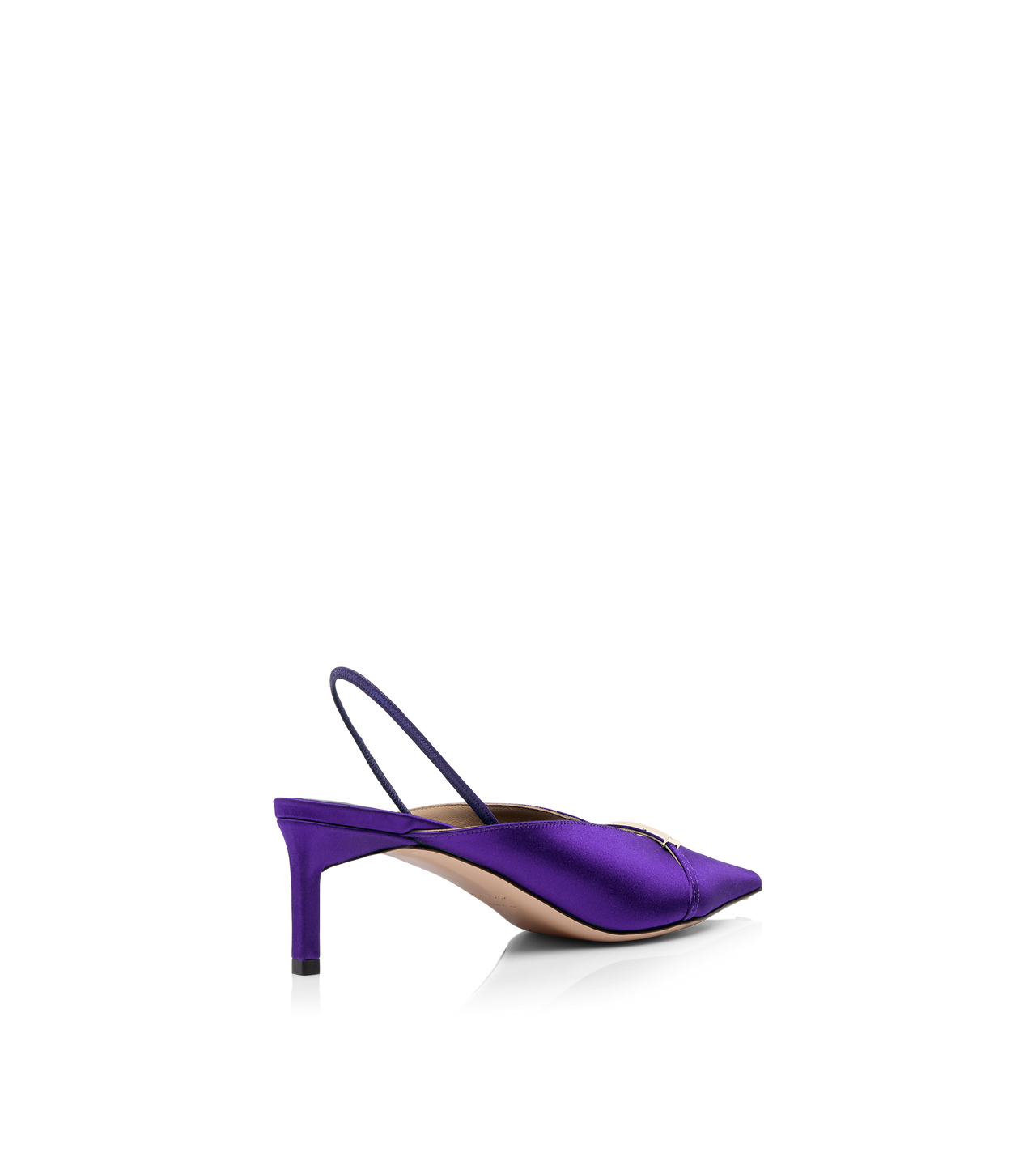 TOM FORD  BRIGHT PURPLE SATIN JULIANNE SLINGBACK
