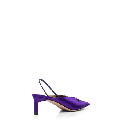 TOM FORD  BRIGHT PURPLE SATIN JULIANNE SLINGBACK