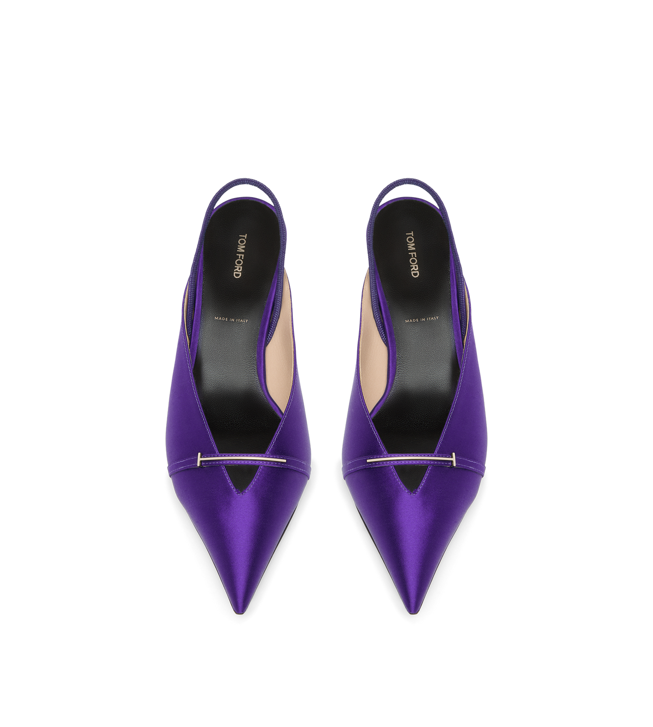 TOM FORD  BRIGHT PURPLE SATIN JULIANNE SLINGBACK