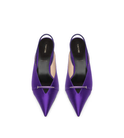 TOM FORD  BRIGHT PURPLE SATIN JULIANNE SLINGBACK