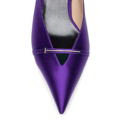 TOM FORD  BRIGHT PURPLE SATIN JULIANNE SLINGBACK