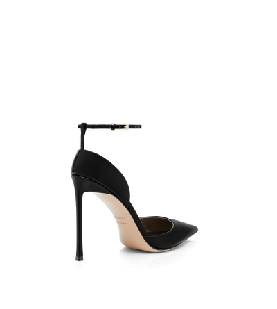 PATENT LEATHER VERTIGO ANKLE STRAP PUMP image number 2