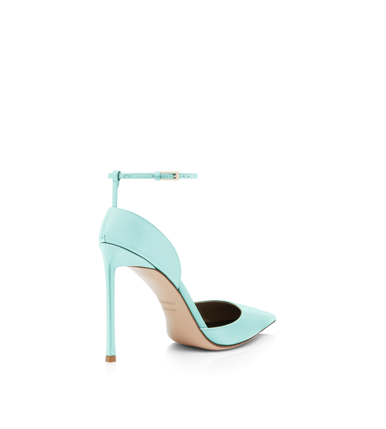 PATENT LEATHER VERTIGO ANKLE STRAP PUMP image number 2