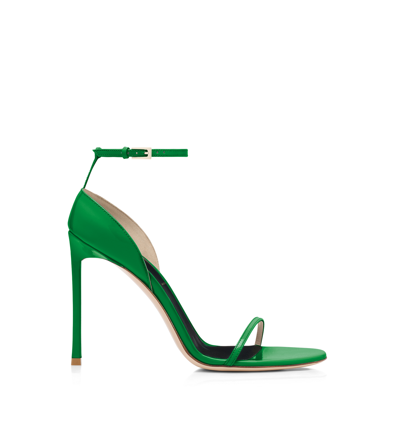PATENT LEATHER VERTIGO ANKLE STRAP SANDAL image number 0