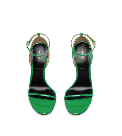 PATENT LEATHER VERTIGO ANKLE STRAP SANDAL image number 3