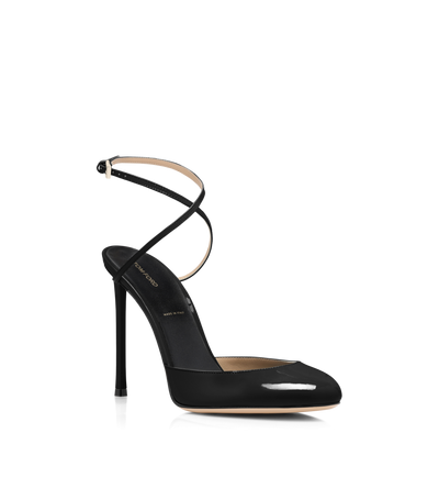 TOM FORD  BLACK D&Eacute;COLLET&Eacute; SELEN IN PELLE VERNICIATA