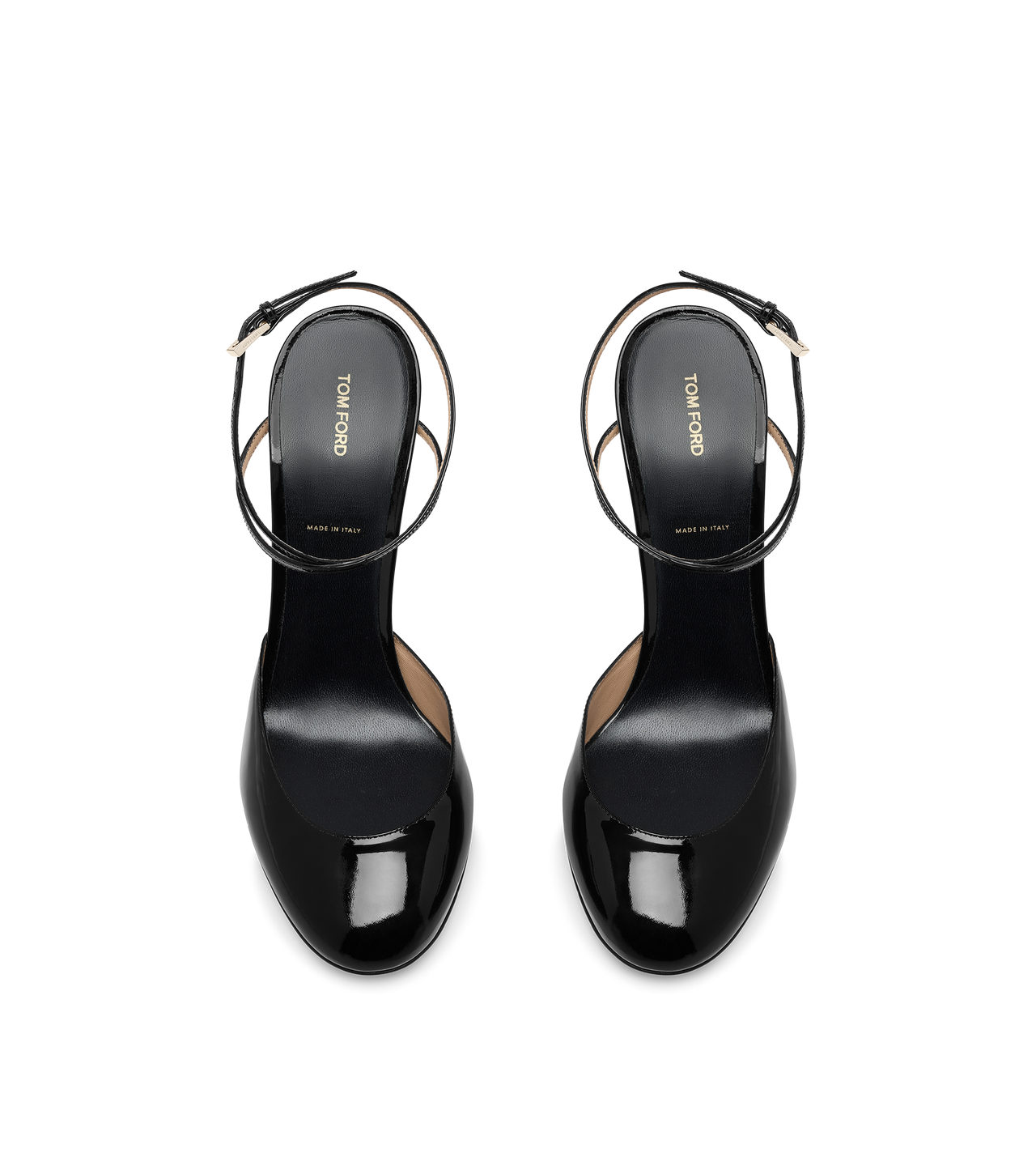 TOM FORD  BLACK D&Eacute;COLLET&Eacute; SELEN IN PELLE VERNICIATA
