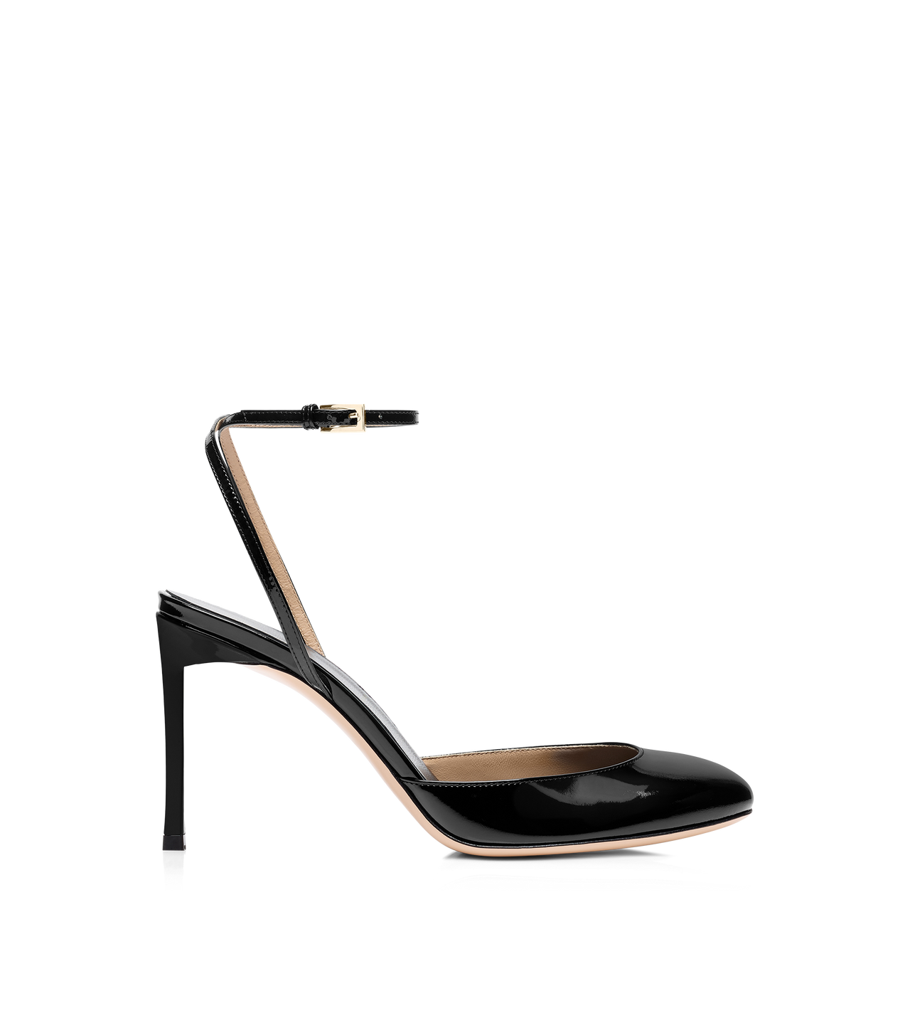 TOM FORD LEATHER BLACK PATENT LEATHER SELEN PUMP
