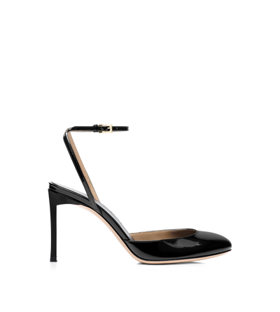 TOM FORD LEATHER BLACK PATENT LEATHER SELEN PUMP