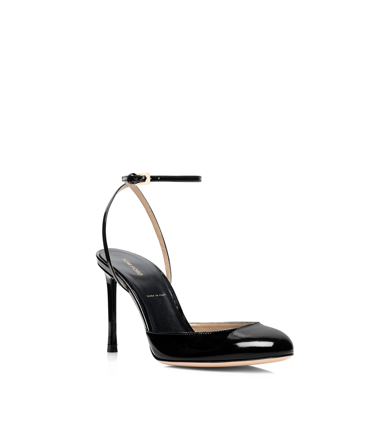 TOM FORD LEATHER BLACK PATENT LEATHER SELEN PUMP