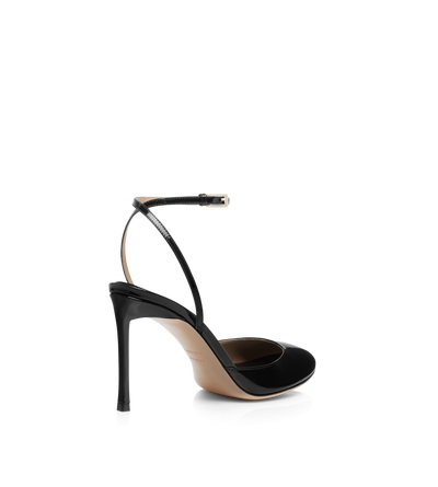 TOM FORD LEATHER BLACK PATENT LEATHER SELEN PUMP