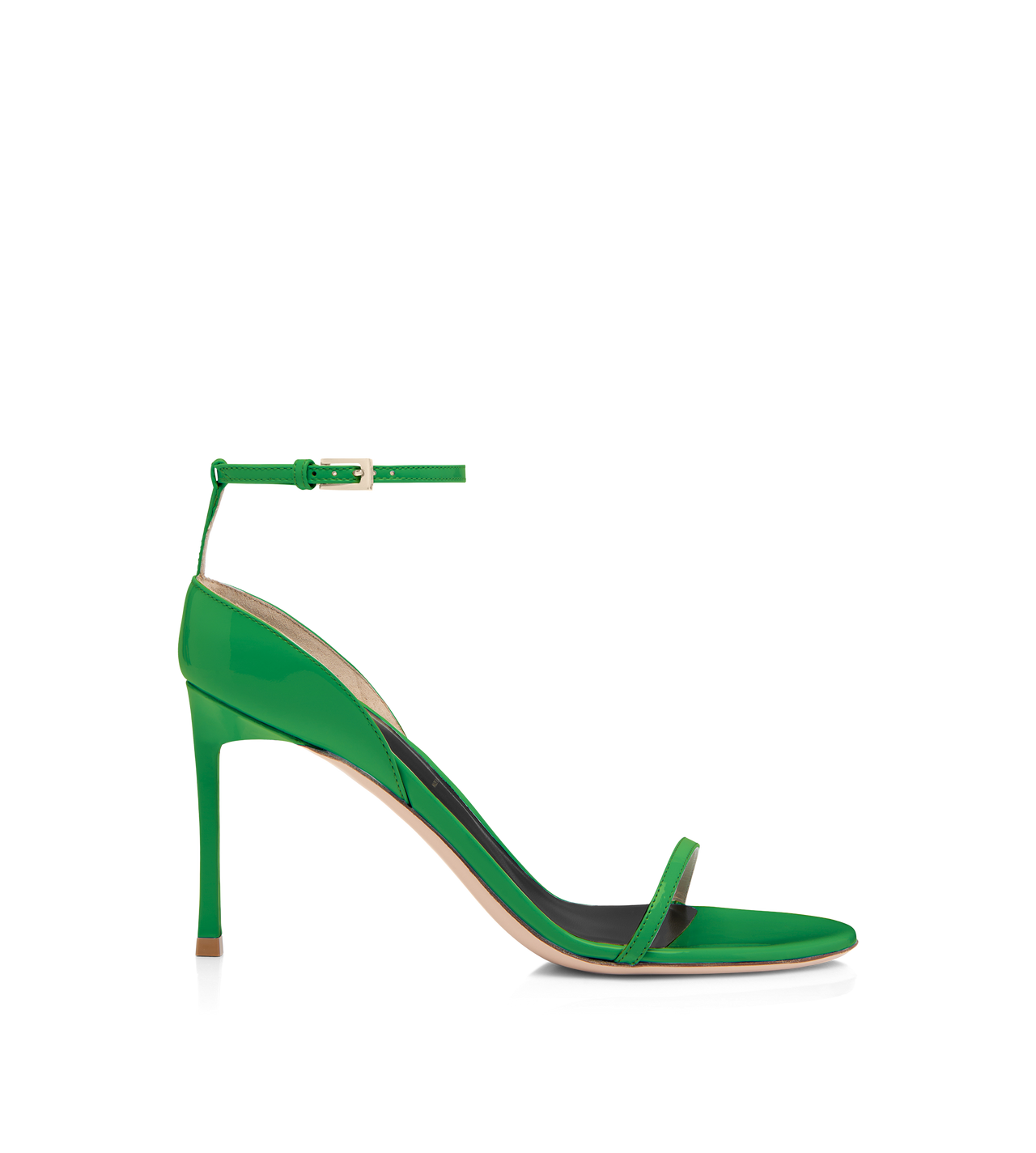 VERTIGO SANDALE AUS LACKLEDER MIT KN&Ouml;CHELRIEMEN image number 0