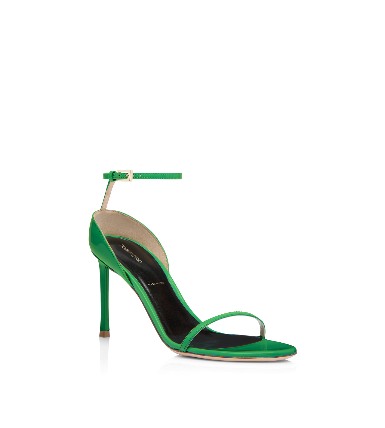 VERTIGO SANDALE AUS LACKLEDER MIT KN&Ouml;CHELRIEMEN image number 1