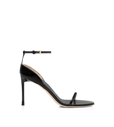 PATENT LEATHER VERTIGO ANKLE STRAP SANDAL image number 0