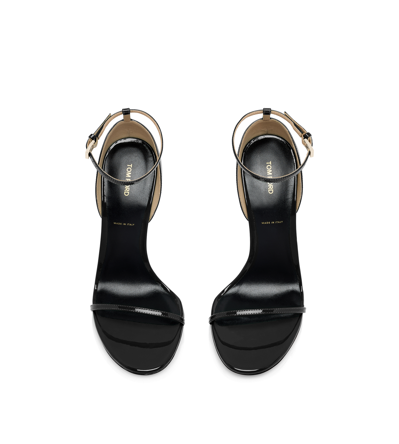 PATENT LEATHER VERTIGO ANKLE STRAP SANDAL image number 3