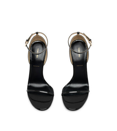 PATENT LEATHER VERTIGO ANKLE STRAP SANDAL image number 3