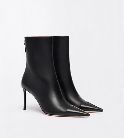 TOM FORD LEATHER BLACK BOTTINE THEA EN CUIR