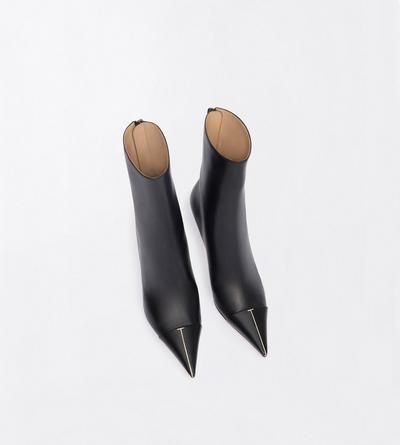 TOM FORD LEATHER BLACK BOTTINE THEA EN CUIR