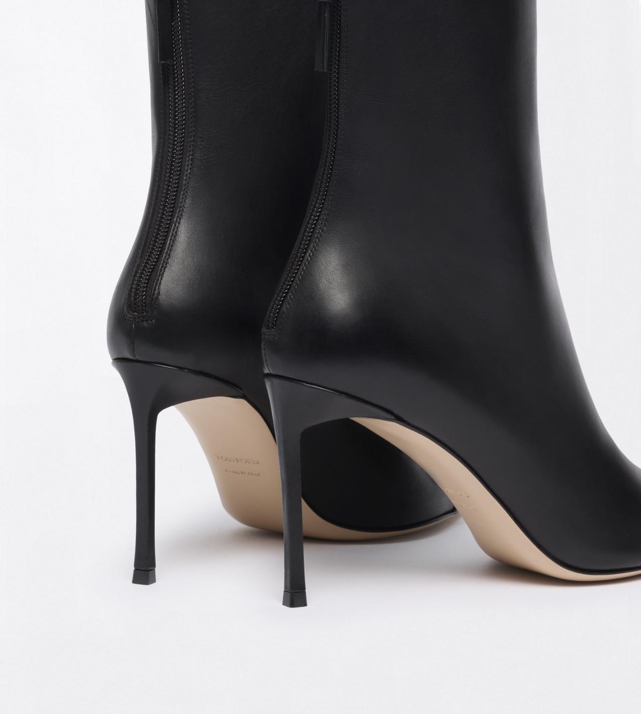 TOM FORD LEATHER BLACK BOTTINE THEA EN CUIR