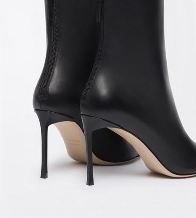 TOM FORD LEATHER BLACK BOTTINE THEA EN CUIR