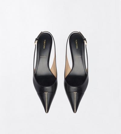 TOM FORD  BLACK FORMAL SHOES SLINGBACK PUMPS