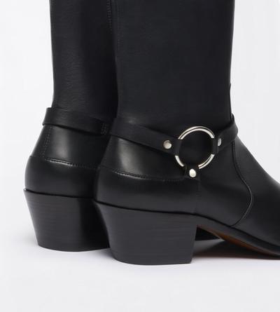 TOM FORD LEATHER BLACK SUPPLE LEATHER CLINT ANKLE BOOT
