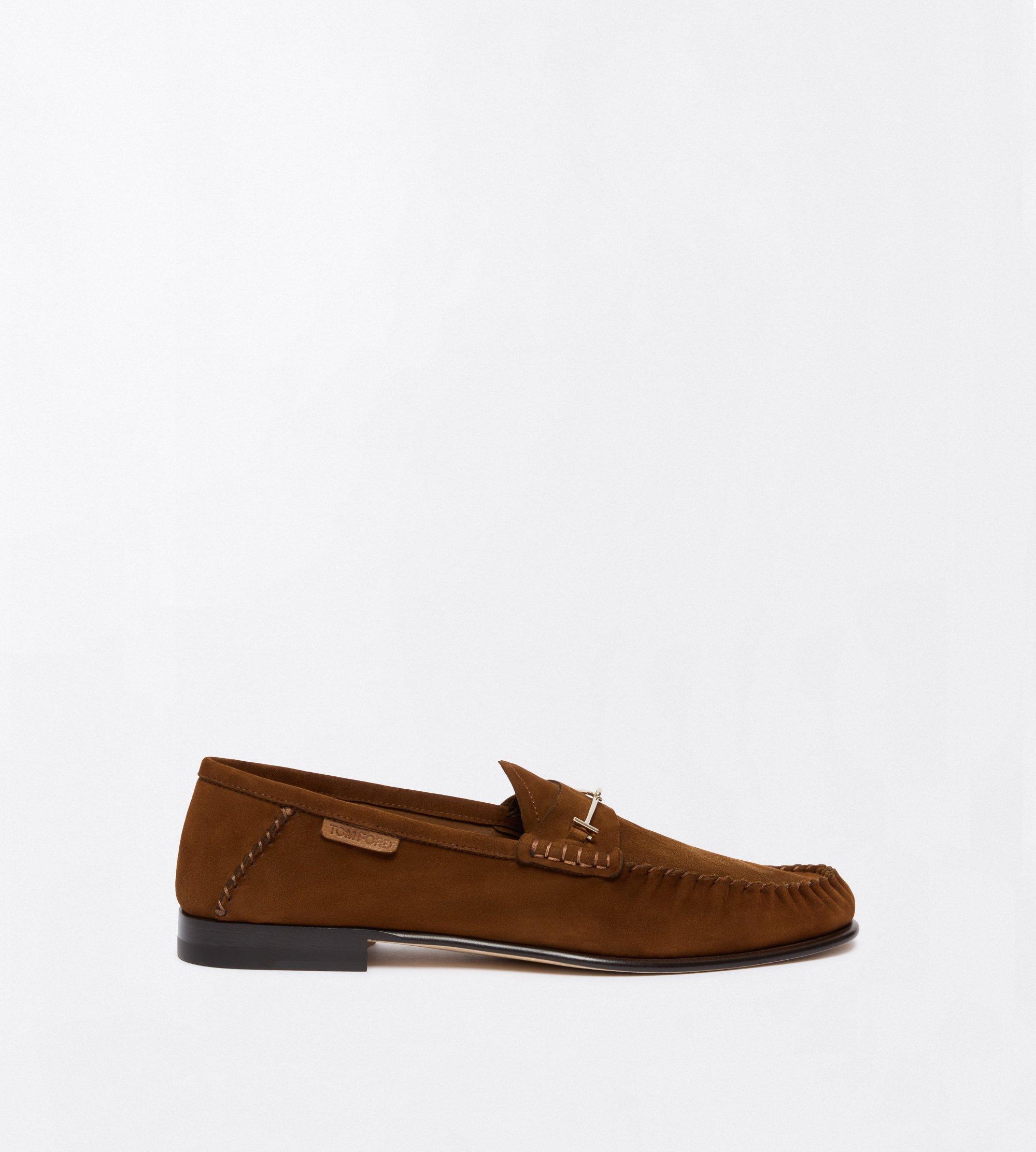 MOCASSIN RIPLEY EN DAIM DOUX ET CUIR RETOURN&Eacute;