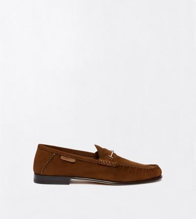 TOM FORD LEATHER WHISKY MOCASSIN RIPLEY EN DAIM DOUX ET CUIR RETOURN&Eacute;