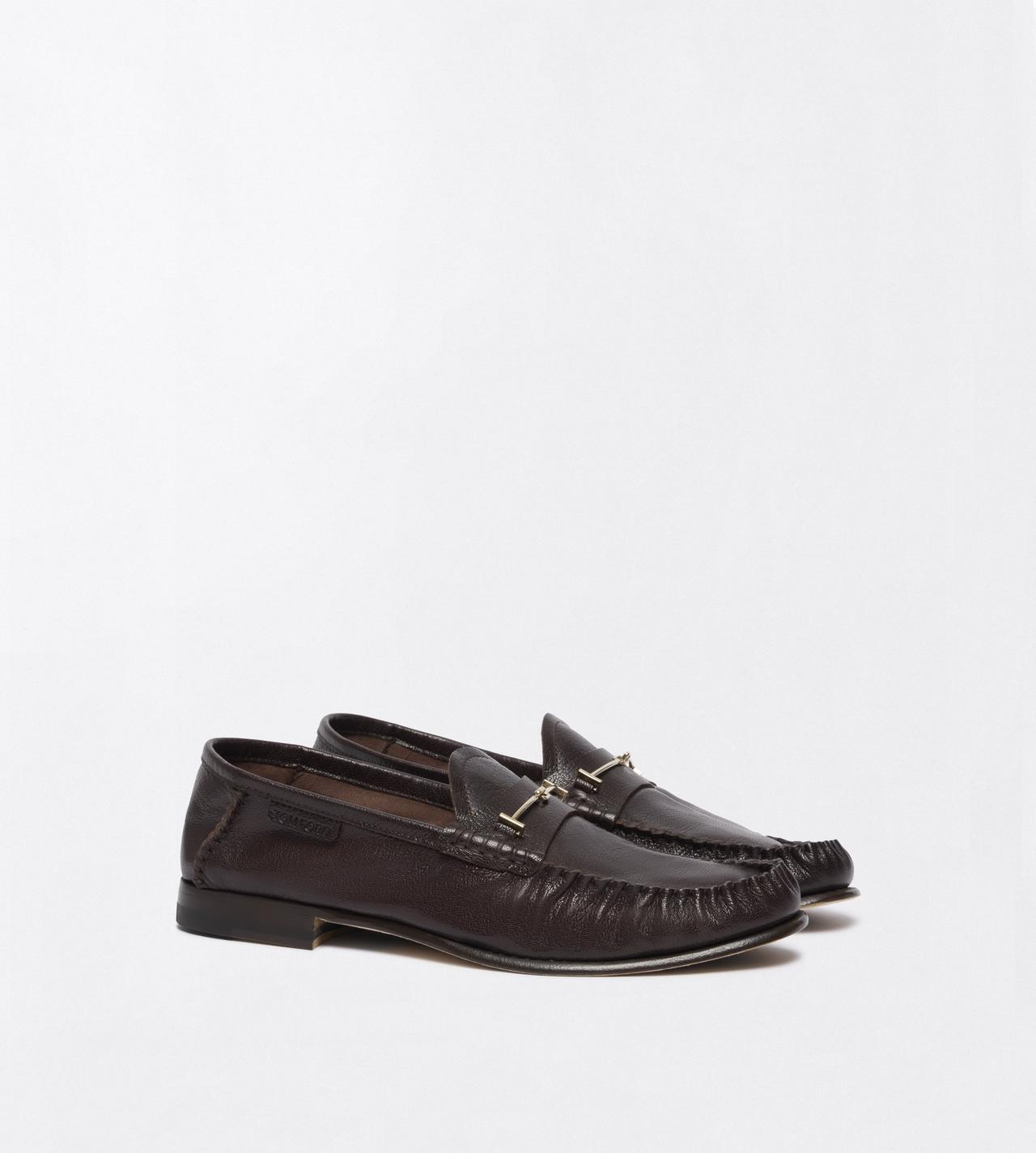 TOM FORD LEATHER ESPRESSO SHINY LEATHER RIPLEY LOAFER