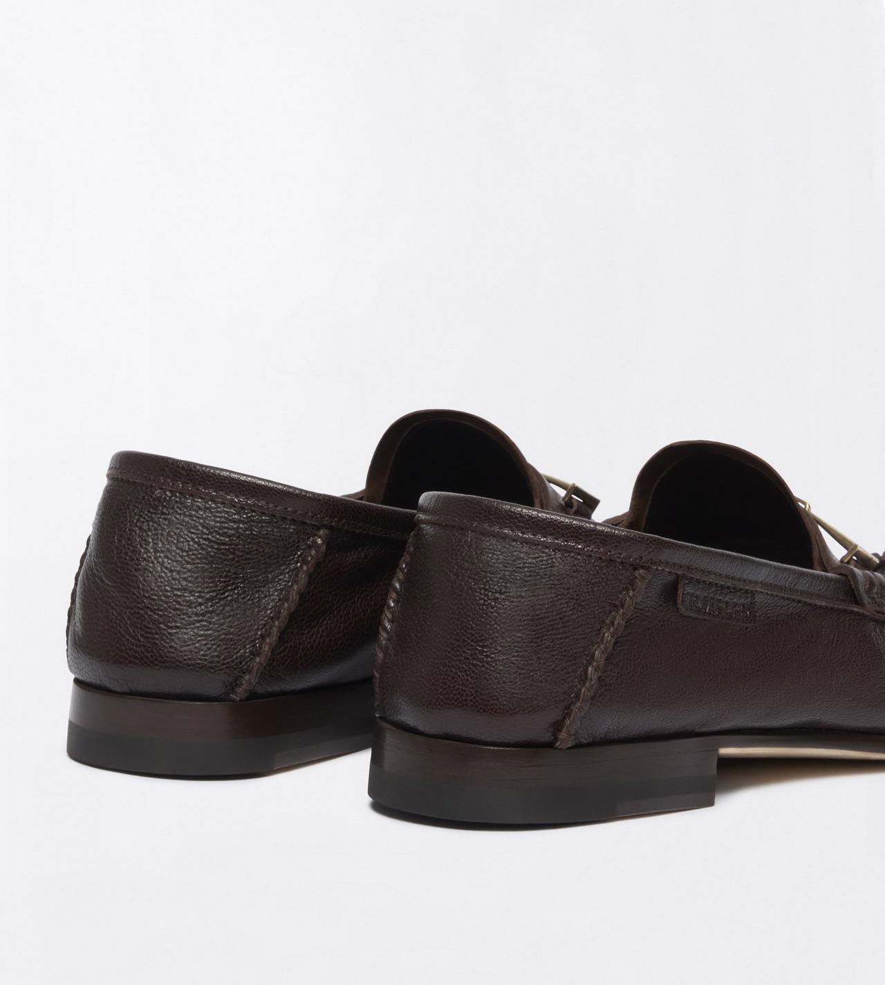 TOM FORD LEATHER ESPRESSO SHINY LEATHER RIPLEY LOAFER