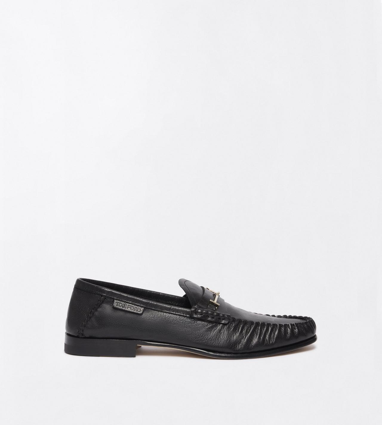 TOM FORD LEATHER BLACK SHINY LEATHER RIPLEY LOAFER