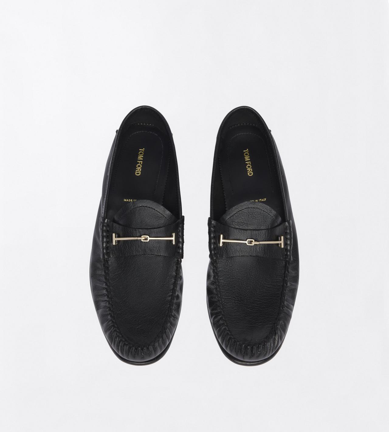 TOM FORD LEATHER BLACK SHINY LEATHER RIPLEY LOAFER
