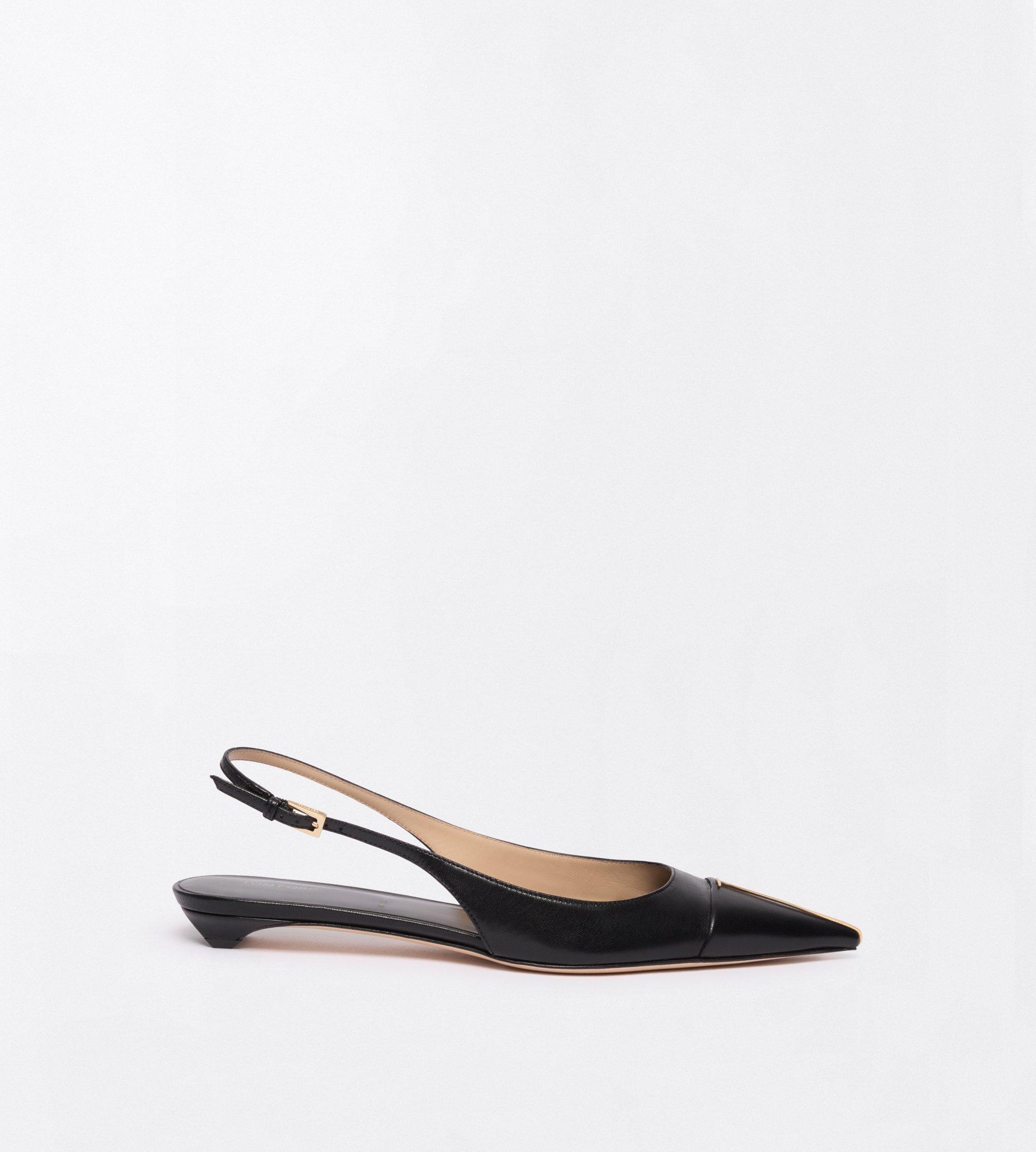 SHINY LEATHER THEA SLINGKBACK BALLERINA