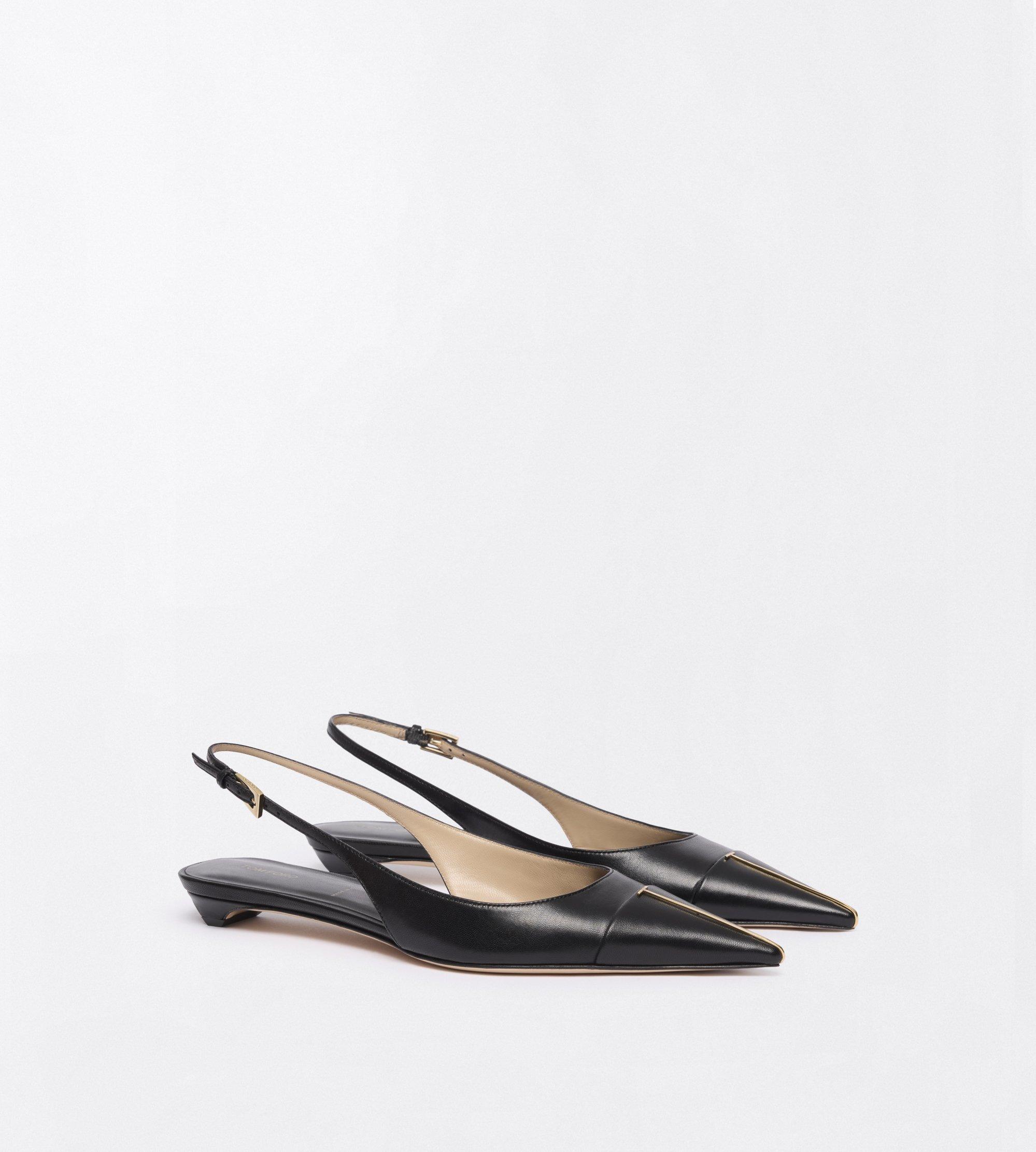 SHINY LEATHER THEA SLINGKBACK BALLERINA