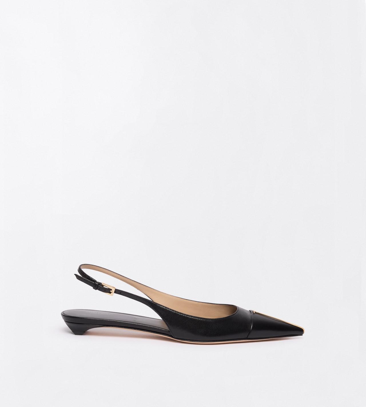 TOM FORD LEATHER BLACK SHINY LEATHER THEA SLINGKBACK BALLERINA
