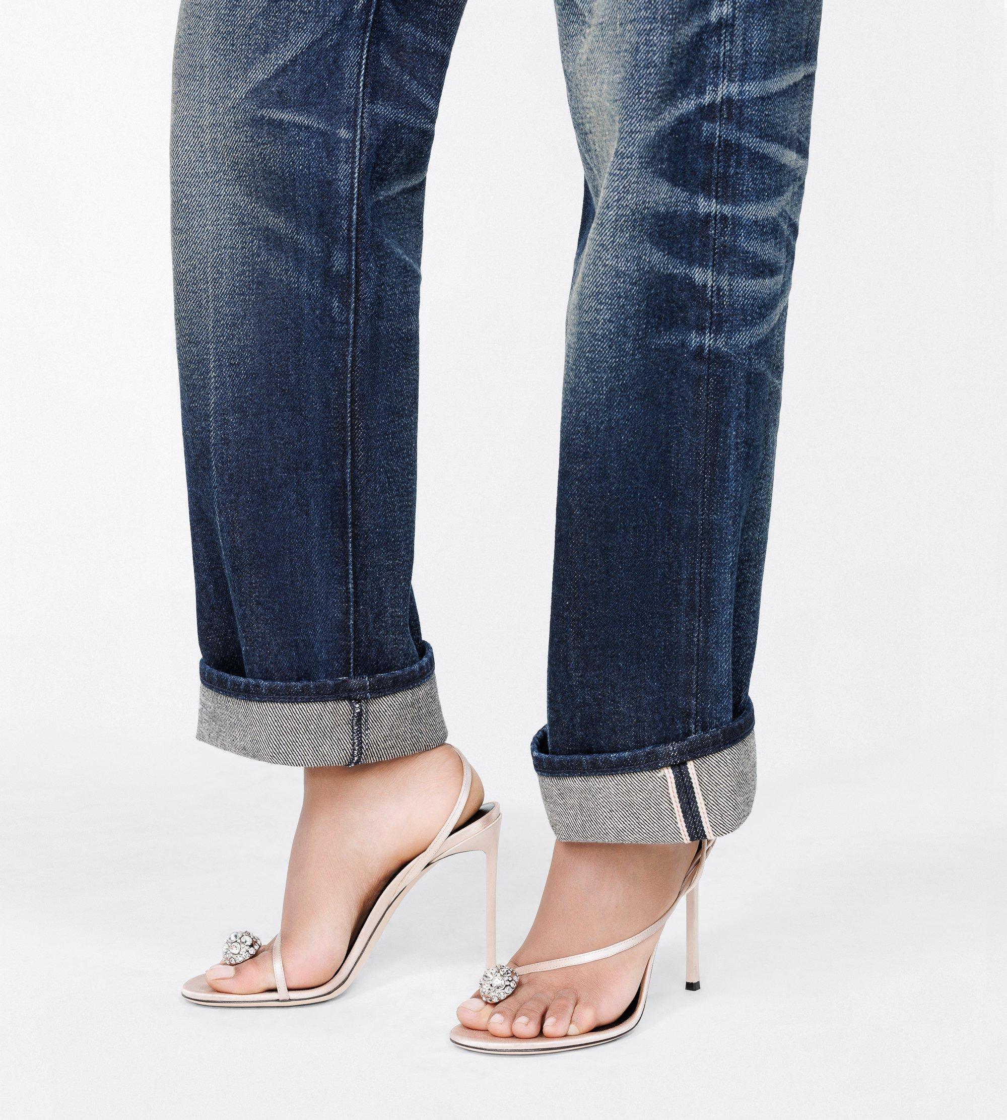 SATIN AND CRYSTAL STONES CASSIA ANKLE STRAP SANDAL