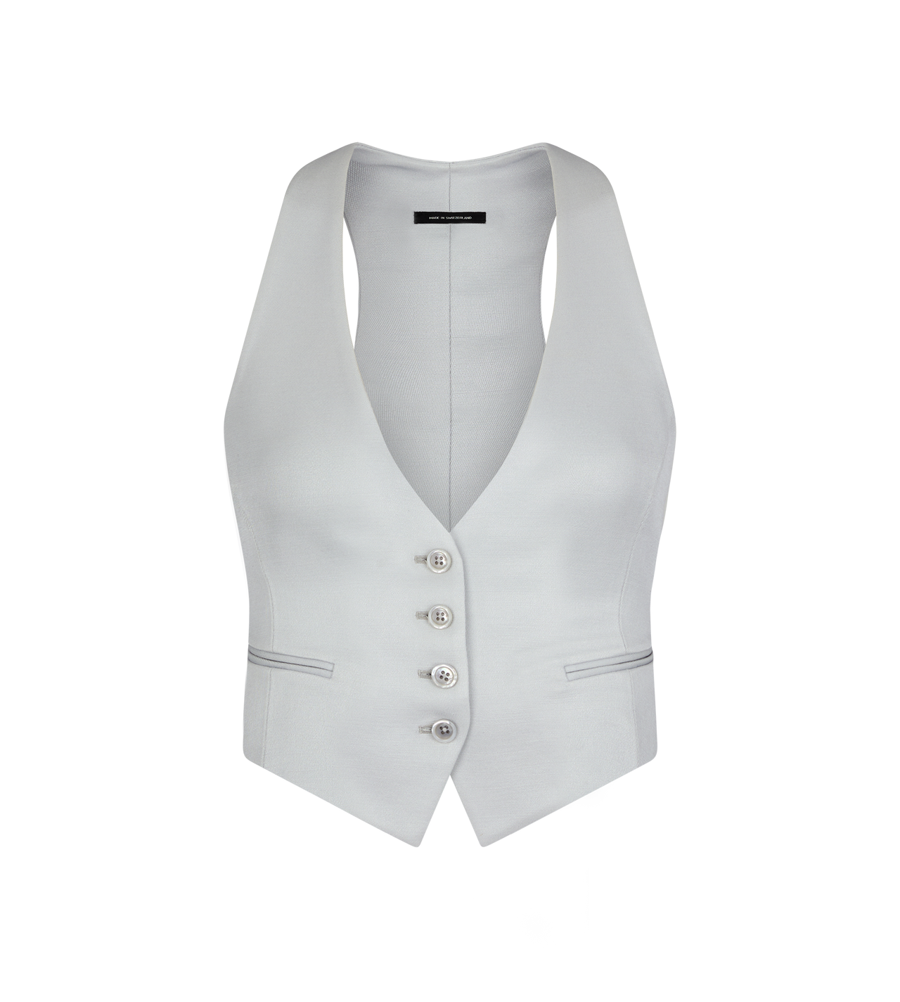 LUSTROUS BARATHEA SILK WOOL WAISTCOAT image number 0