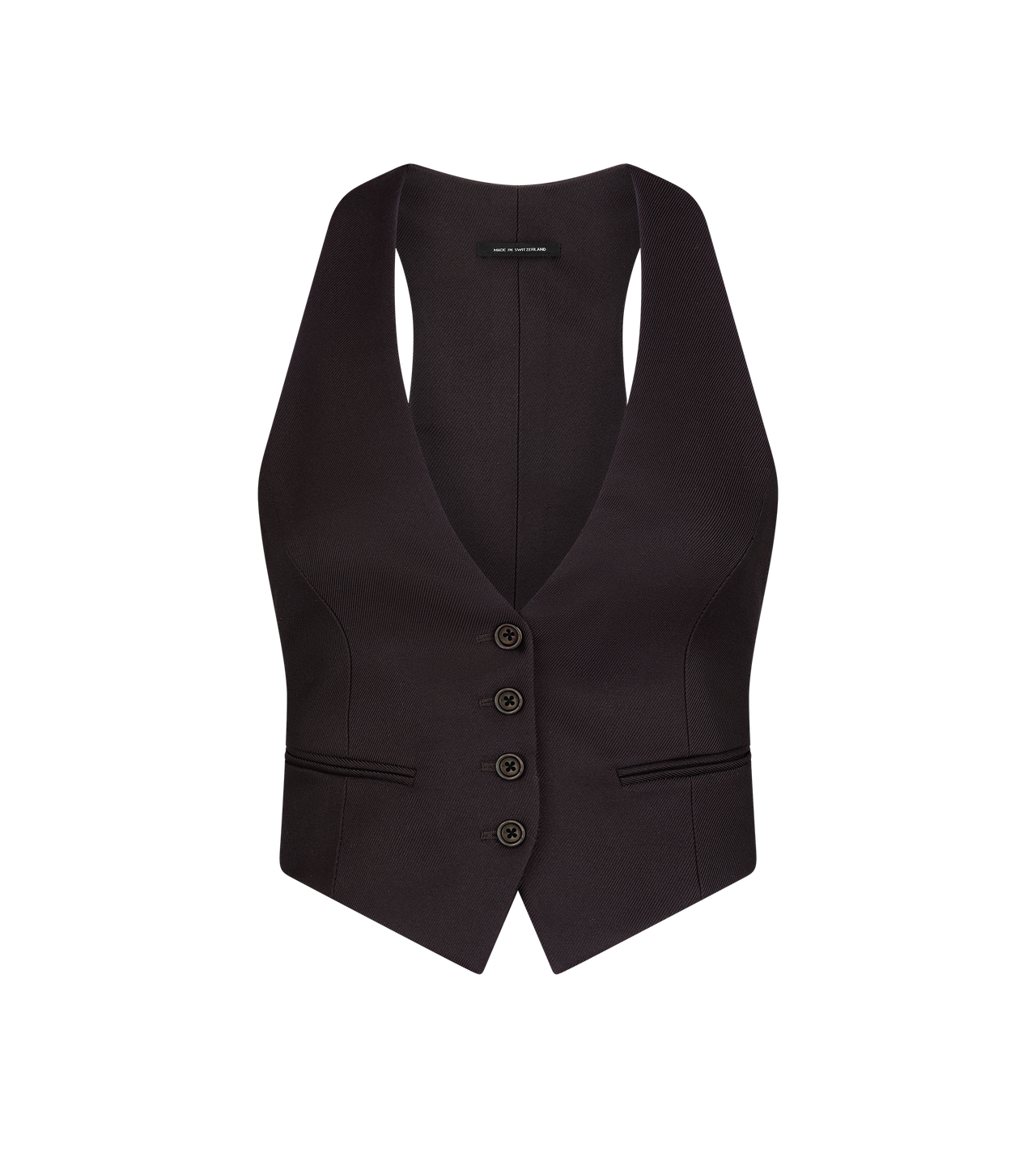 WOOL SILK TWILL WAISTCOAT image number 0