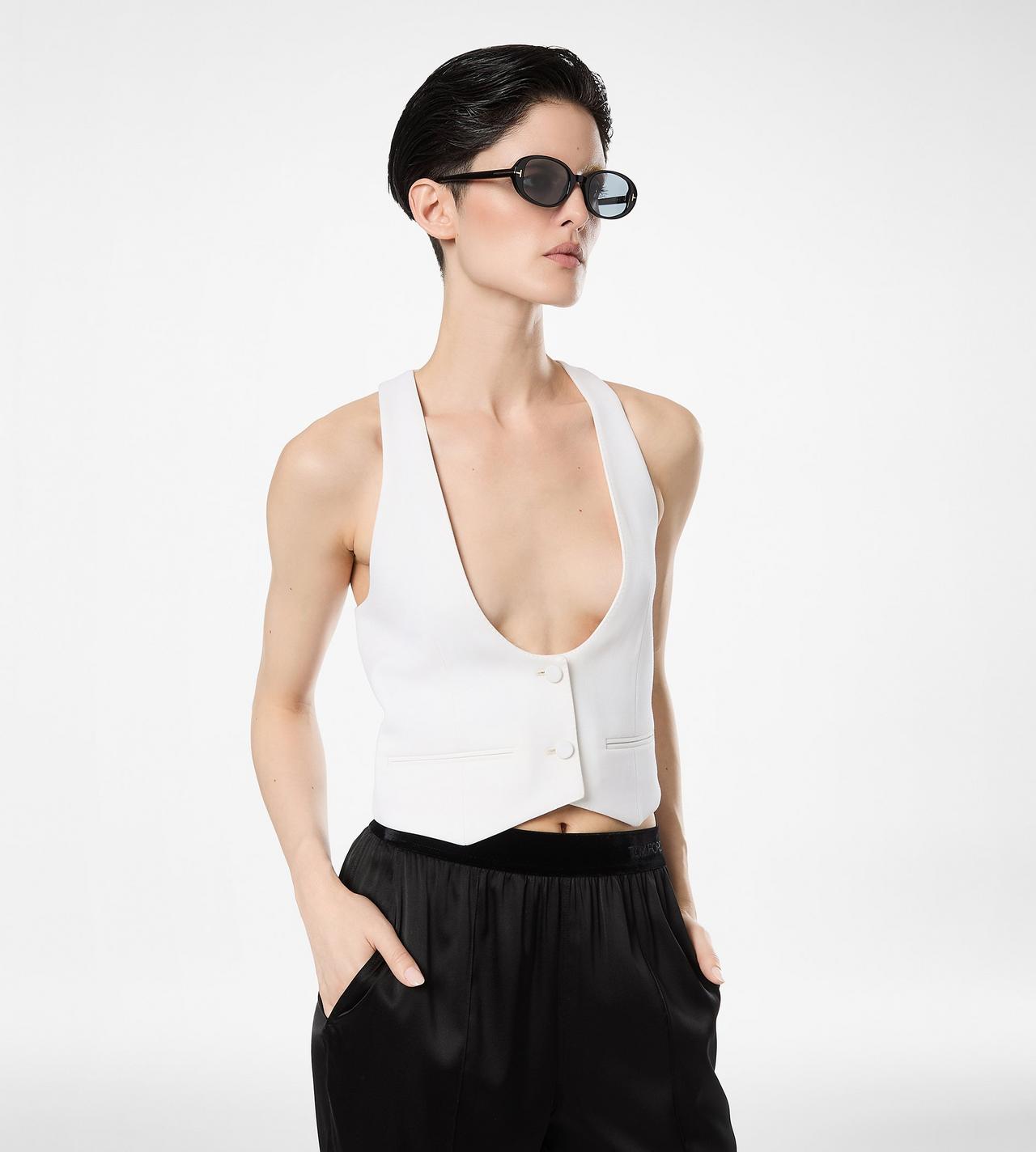 SHARP GRAIN DE POUDRE WAISTCOAT image number 3