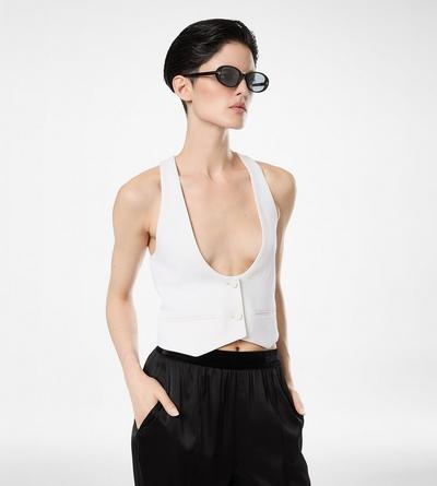 SHARP GRAIN DE POUDRE WAISTCOAT image number 3