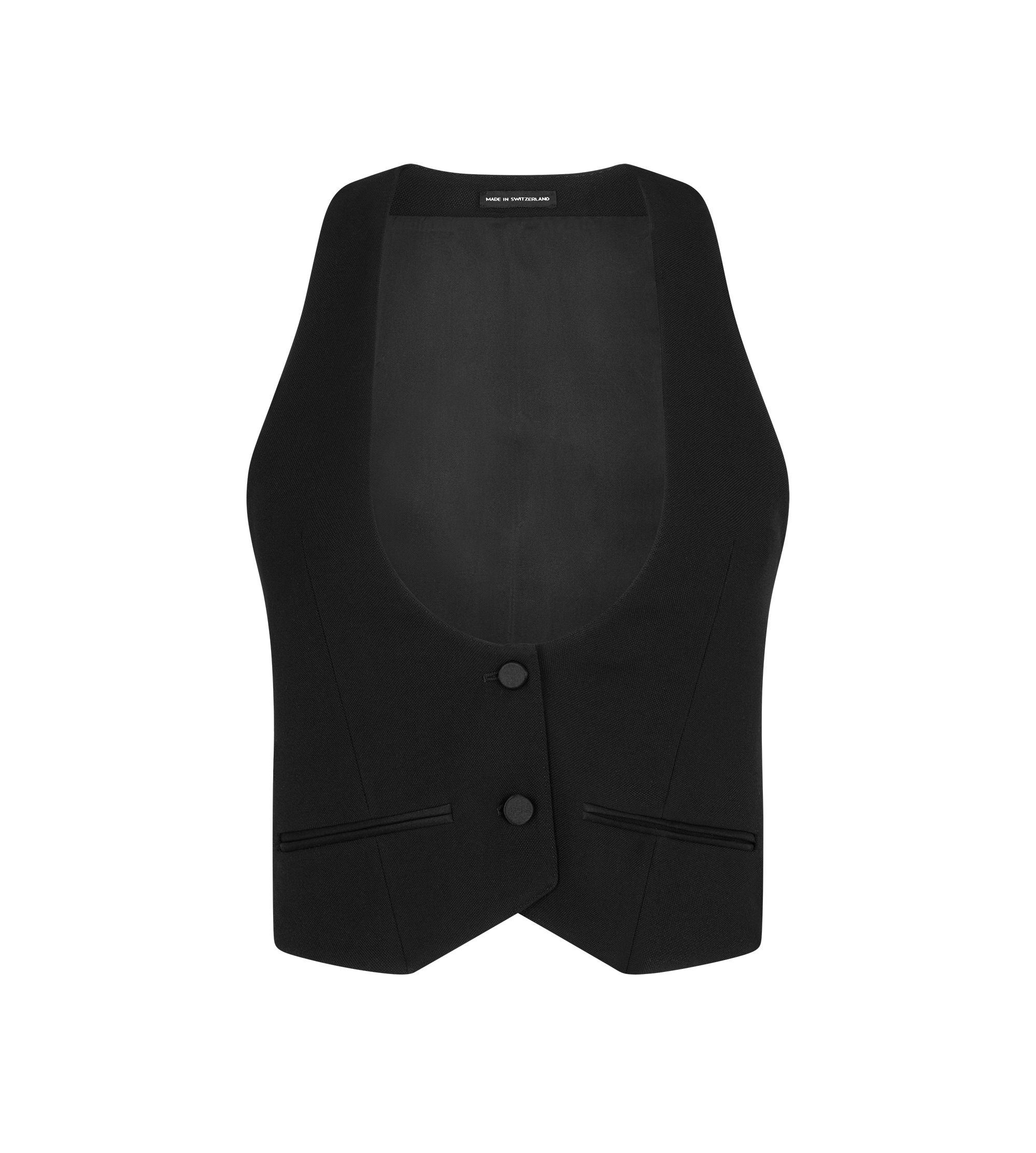 SHARP GRAIN DE POUDRE TUXEDO WAISTCOAT