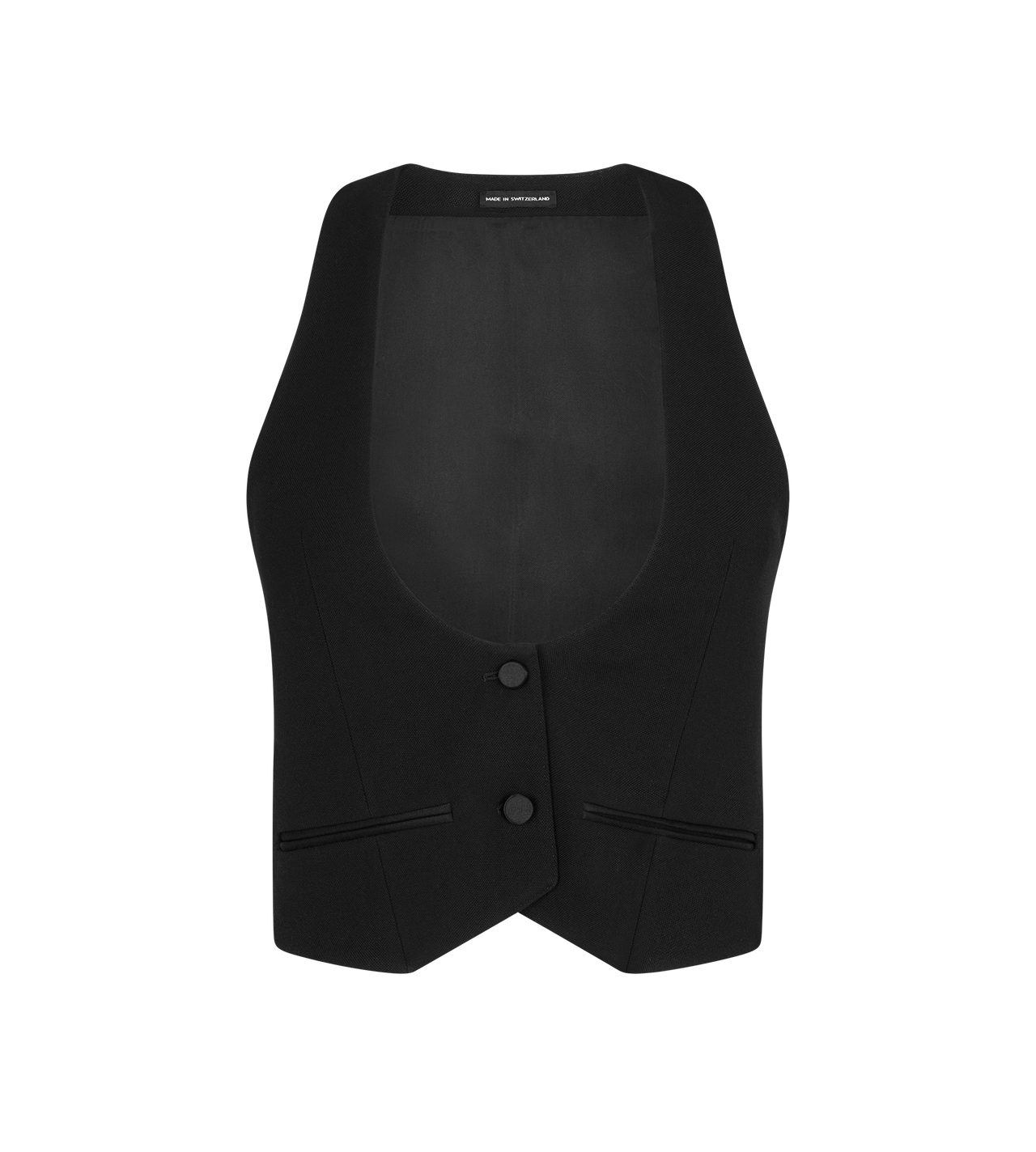 SHARP GRAIN DE POUDRE TUXEDO WAISTCOAT image number 0