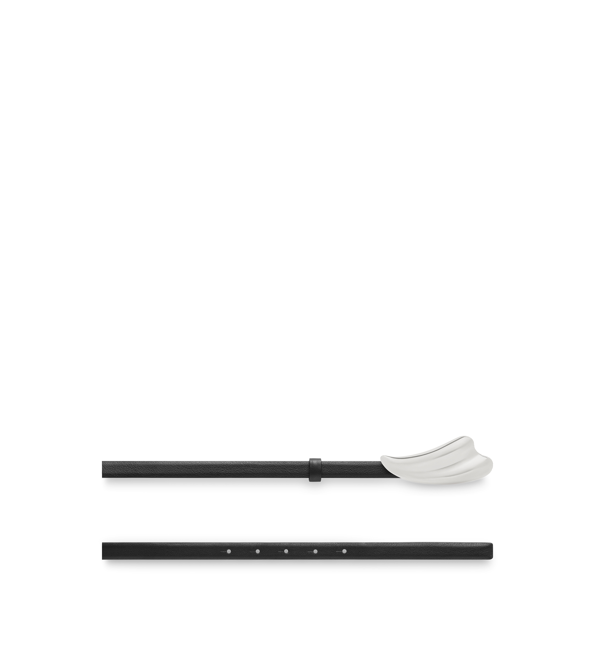NATURAL GRAIN LEATHER LIZA BELT