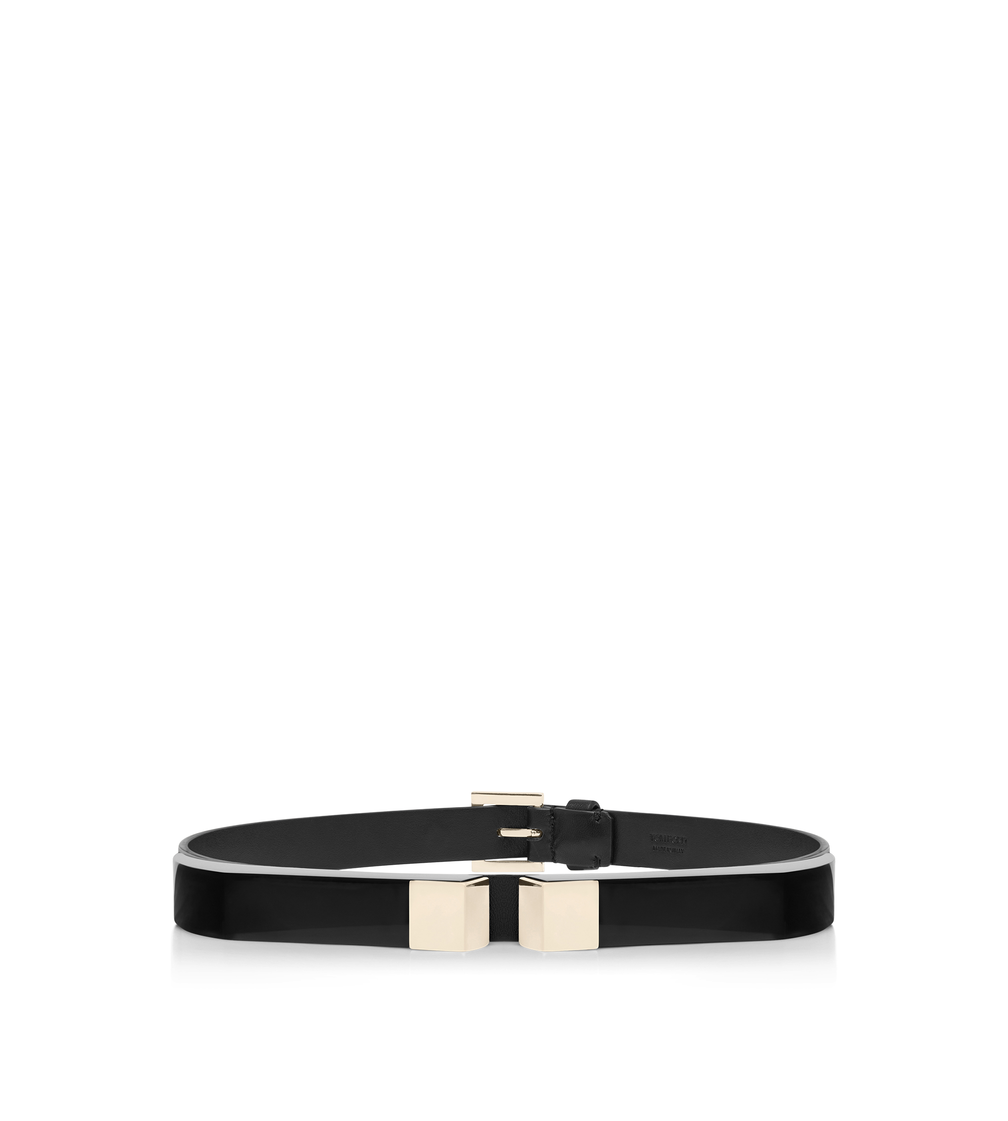 NAPPA LEATHER AND PLEXIGLASS DECO BELT