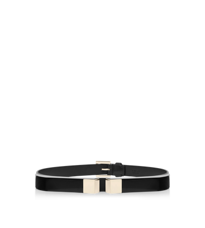 NAPPA LEATHER AND PLEXIGLASS DECO BELT image number 0